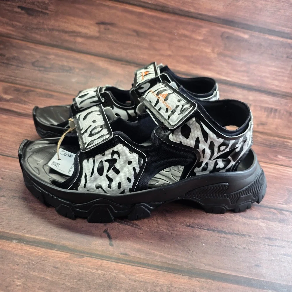Adidas by Stella McCartney Hika Sandal CA Animal Print Platform IF1797 Womens 8